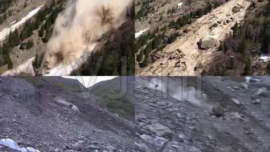 梦见山崩滚石