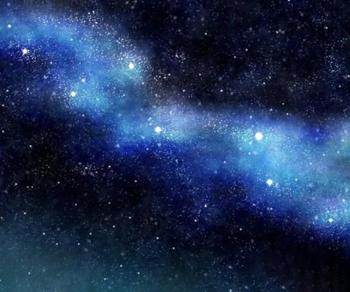 梦见流动银河星空