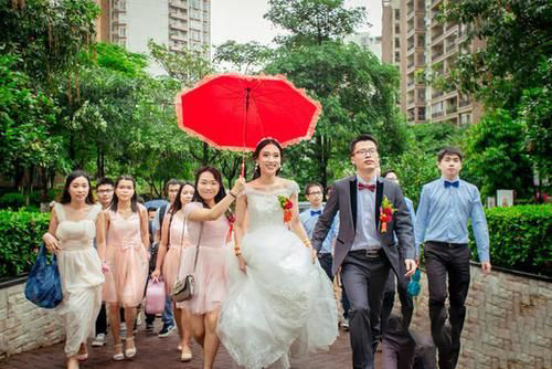 梦到结婚下暴雨