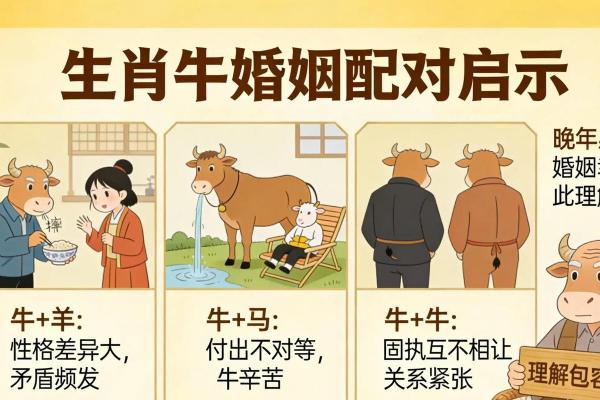 属牛者再婚配偶属相及婚姻幸福度分析