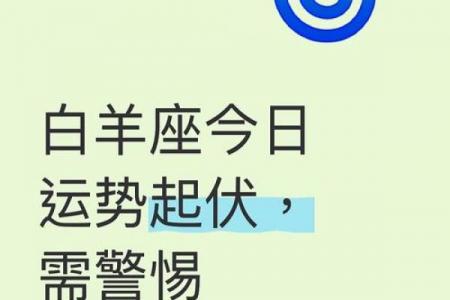 白羊座今日运势