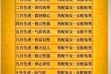 虎对应的天干与性格特征