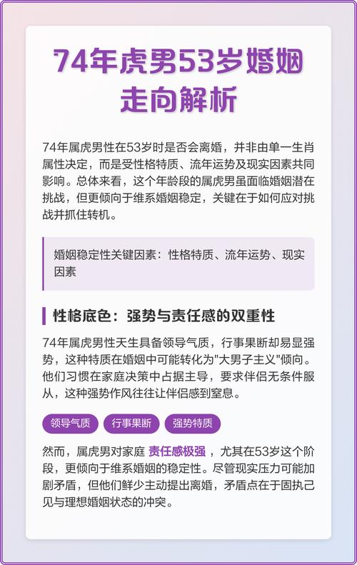 1974年属虎男婚姻命运_属虎男二婚更幸福吗_74年虎男最终婚姻结局