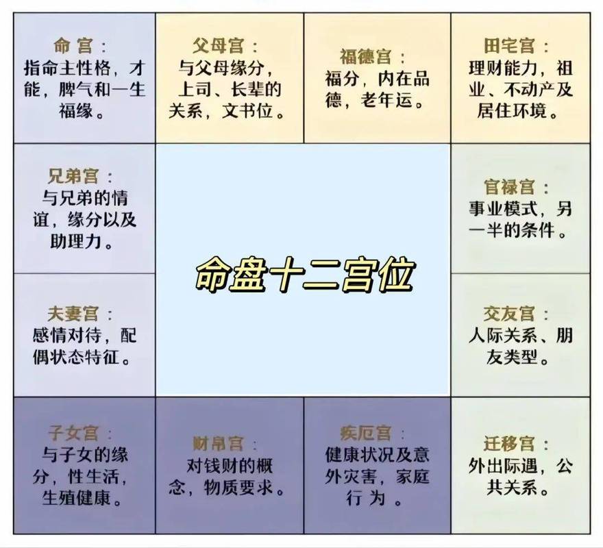 紫微斗数算命详解_紫微斗数算命原理_紫微斗数十二宫位详解