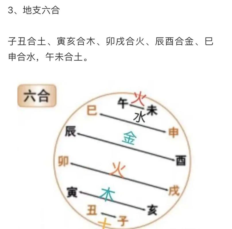 地支六合的应用规则_地支六合原理_地支六合条件