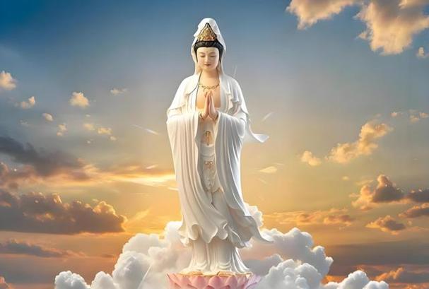 女人梦到观音菩萨像飘在天空_女人梦到观音菩萨像出现天空_梦观音天象吉兆寓意