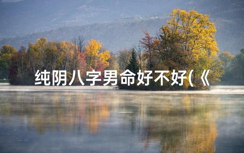 纯阴八字男命解析：性格、婚姻与运势全知道