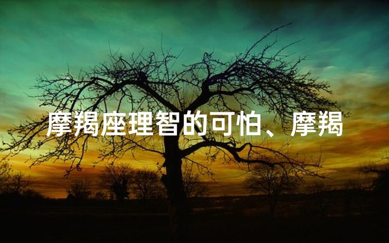 摩羯座男性缺点_摩羯座人的性格是什么男_摩羯座男性性格特点