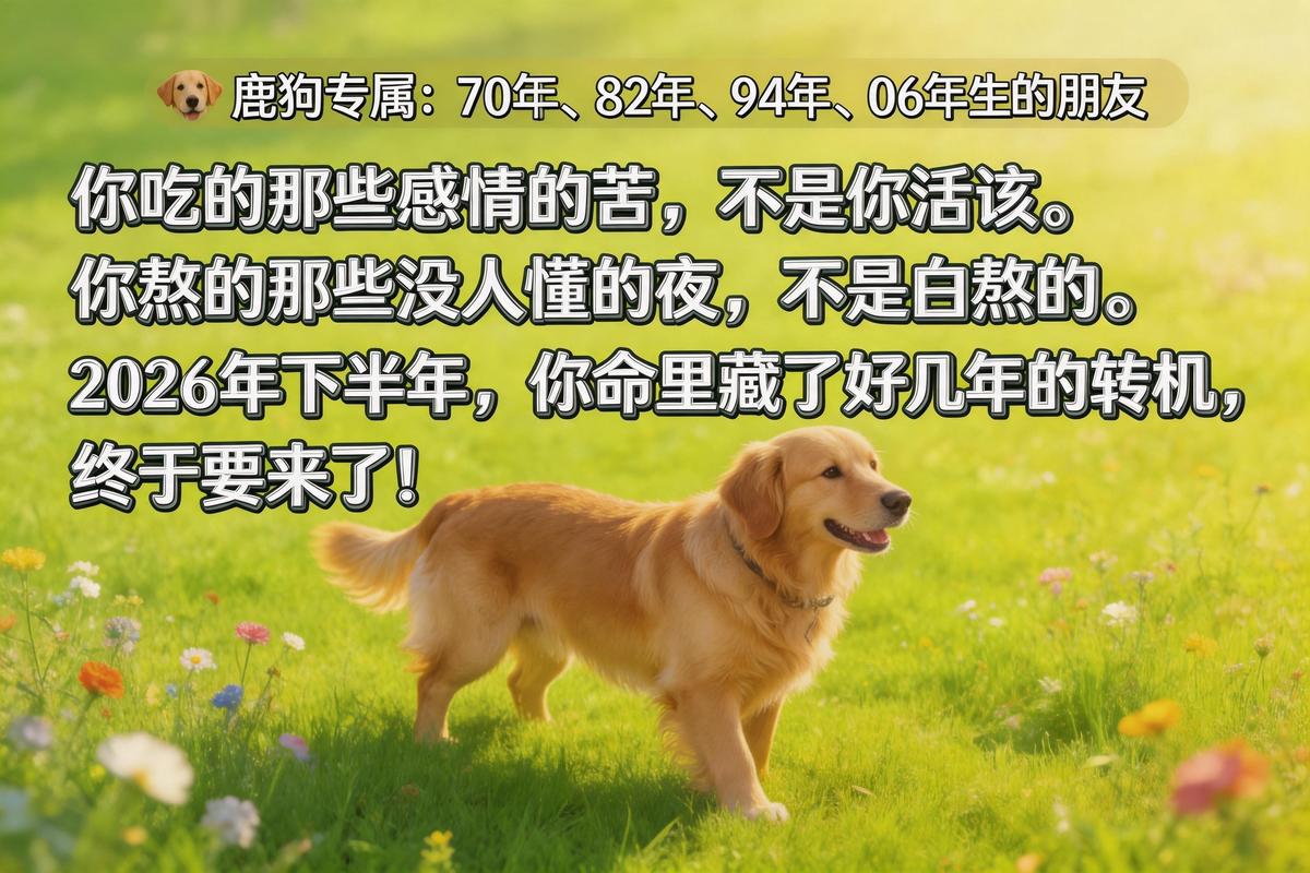 属狗人2026年运势_2026属狗人会飞黄腾达吗_属狗人2026年事业财运分析
