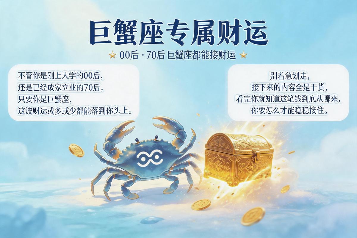 巨蟹座2026年财运最好的月份_巨蟹座2026年正财运月份分析_巨蟹座2026年财运最佳月份