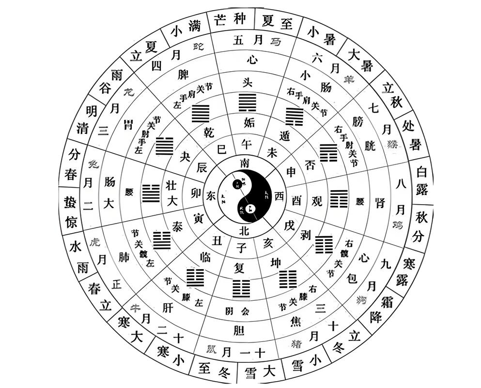 易经六十四卦图_易经六十四卦图详解_六十四卦图结构及爻辞解读