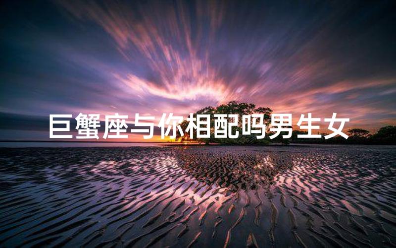 巨蟹座和摩羯座的匹配度