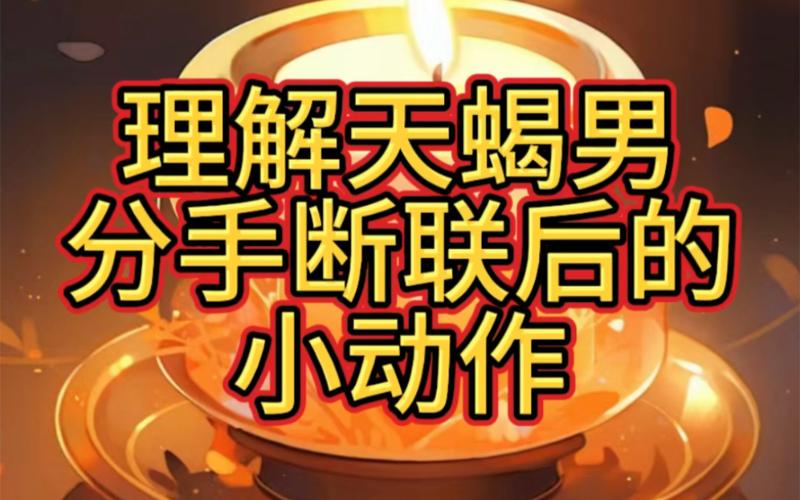 天蝎座断联一个月后主动联系