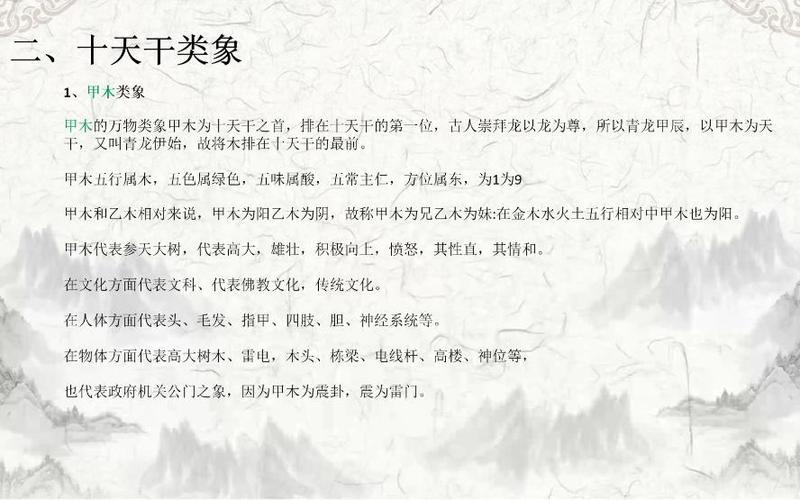 八字象法详解
