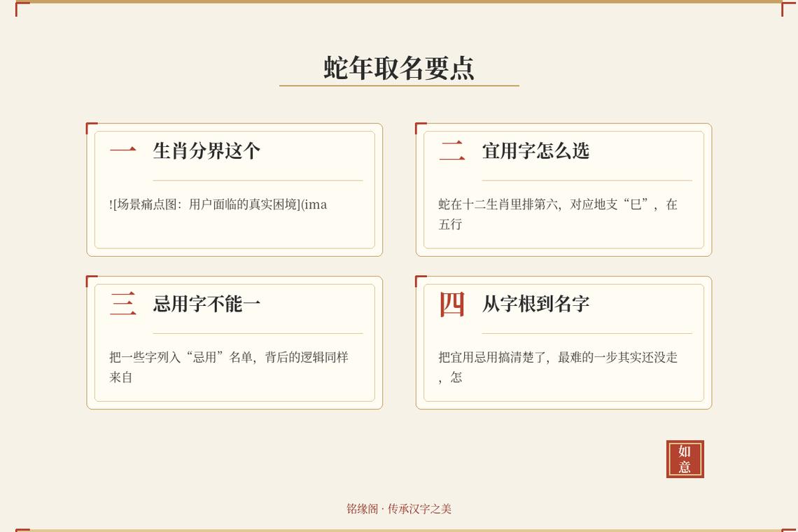 2026 年属蛇的宝宝起名
